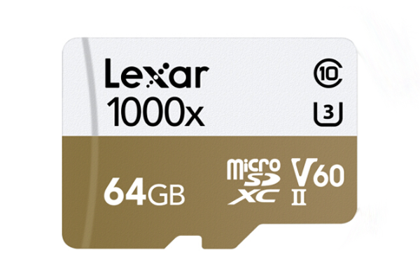 Lexar のSDカード64GB Micro SDXC