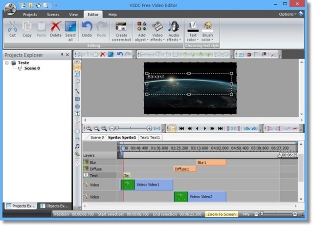 VSDC Free Video Editor動画編集ソフト